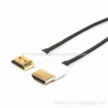 Ultra-slim HDMI Cables, 2.8mm OD, 1m Length, Zinc Alloy Shell